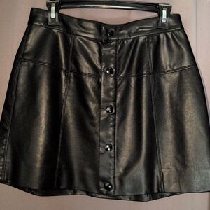 Leather Mini Skirt